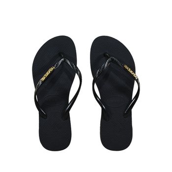 Chinelo-de-Dedo-Preto-Slim-Logo-Metallic-|-Havaianas-Tamanho--33---Cor--PRETO-0